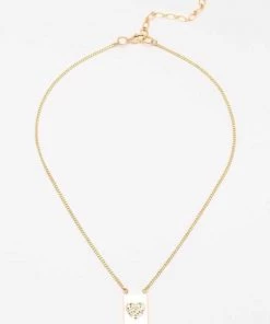 Nakamol Heart Pavé Dog Tag Charm Necklace New Arrivals