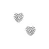 Volpe Heart Pavé Stud Earrings
