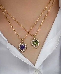 MILK MONEY - DropShip New Arrivals Heart Solitaire Pendant Necklace 10 MILK MONEY - DropShip New Arrivals Heart Solitaire Pendant Necklace