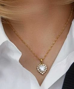 MILK MONEY - DropShip New Arrivals Heart Solitaire Pendant Necklace