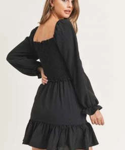 Painted Threads Heather Ruffled Smocked Midi Dress 6 Painted Threads Heather Ruffled Smocked Midi Dress