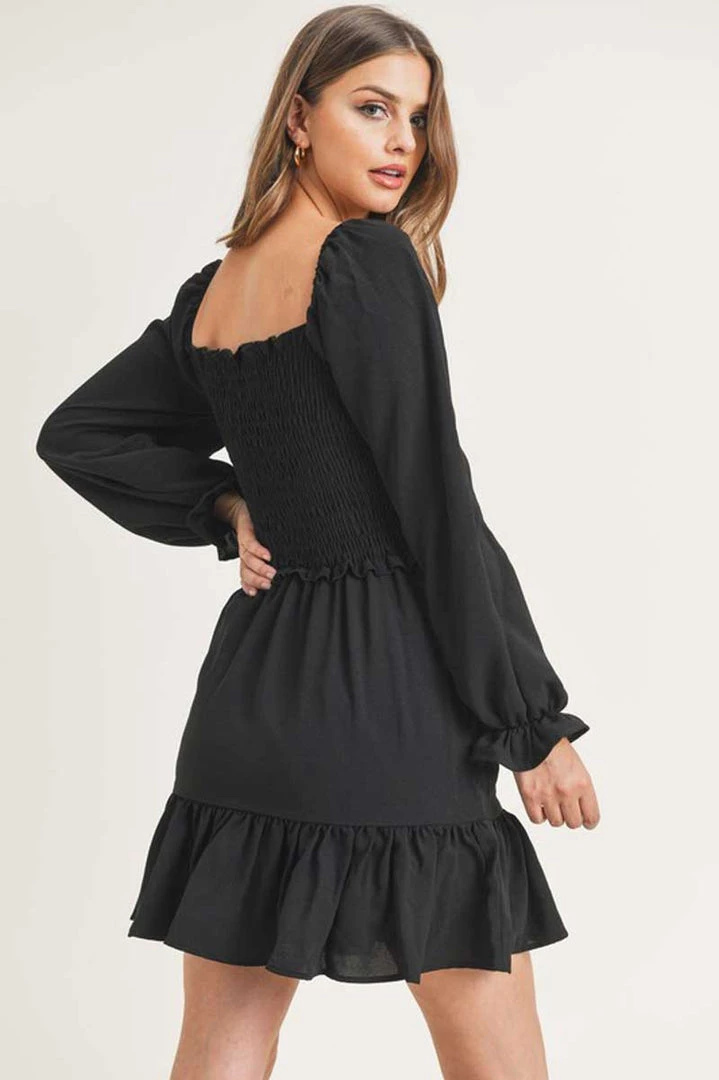 Painted Threads Heather Ruffled Smocked Midi Dress 3 Painted Threads Heather Ruffled Smocked Midi Dress