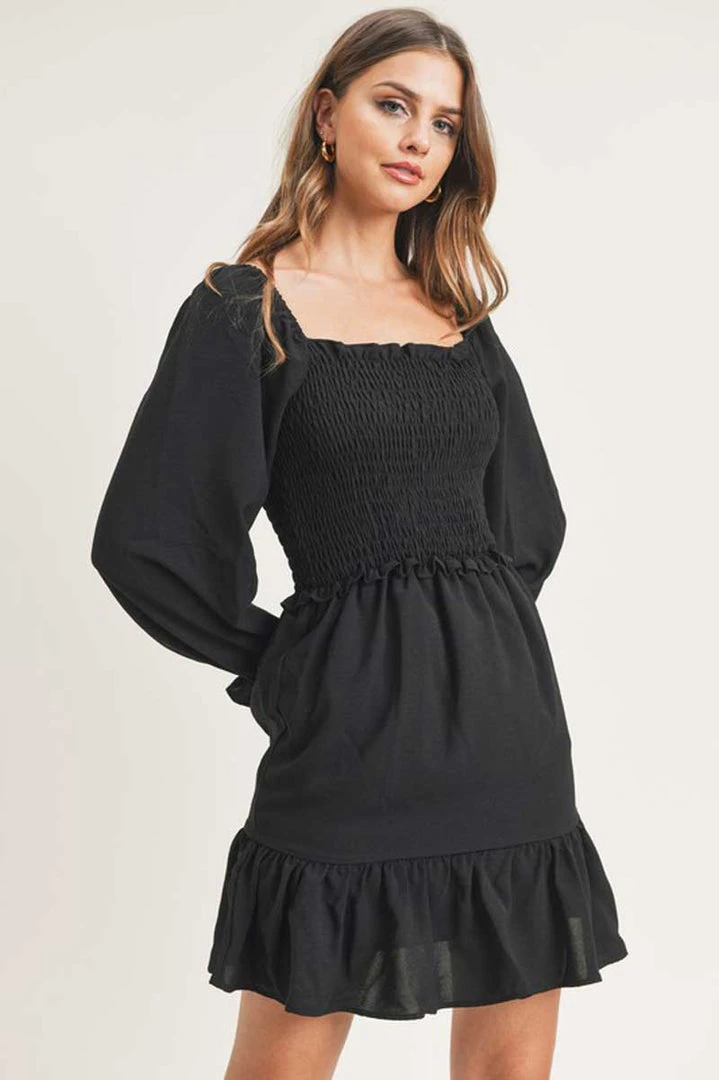 Painted Threads Heather Ruffled Smocked Midi Dress 4 Painted Threads Heather Ruffled Smocked Midi Dress