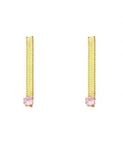 MILK MONEY - DropShip Herringbone Chain Drop Earrings 9 MILK MONEY - DropShip Herringbone Chain Drop Earrings