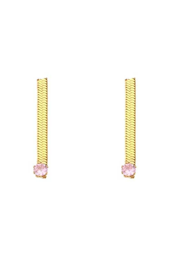 MILK MONEY - DropShip Herringbone Chain Drop Earrings 4 MILK MONEY - DropShip Herringbone Chain Drop Earrings