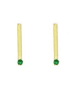 MILK MONEY - DropShip Herringbone Chain Drop Earrings