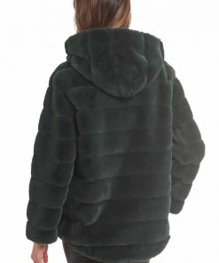 Patty Kim New Arrivals Hooded Lux Faux Fur Coat