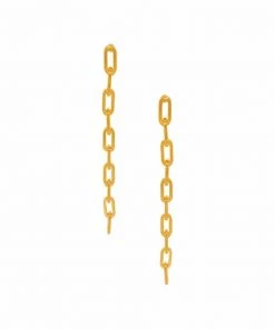 MILK MONEY Isabelle Link Chain Earrings