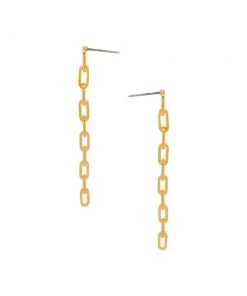 MILK MONEY Isabelle Link Chain Earrings