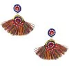 MILK MONEY Isla Multi-Colored Fringe Earrings