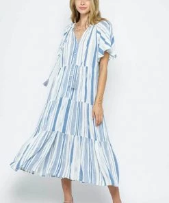 Blue B Island Print Tiered Long Dress New Arrivals 7 Blue B Island Print Tiered Long Dress New Arrivals