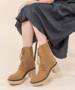 Miracle Miles Jamie Heeled Military Boots Shoes