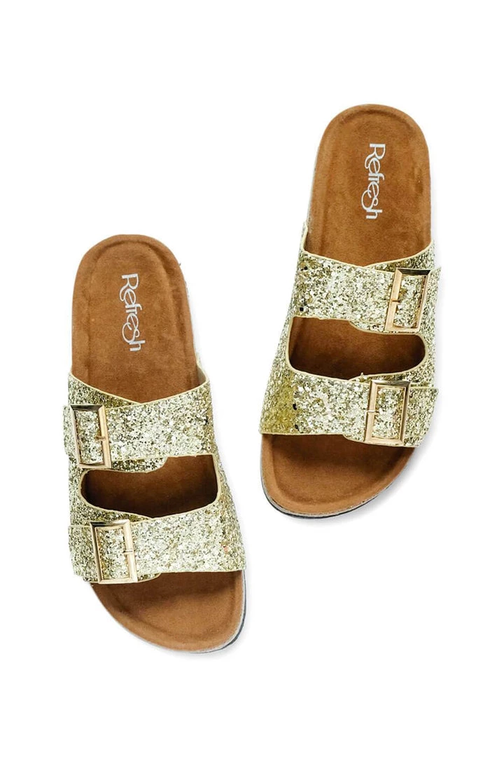 Sotd Footwear Glitter Double Strap Sandals New Arrivals 1 Sotd Footwear Glitter Double Strap Sandals New Arrivals