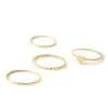 MILK MONEY Josie Heart Ring Set Accessories