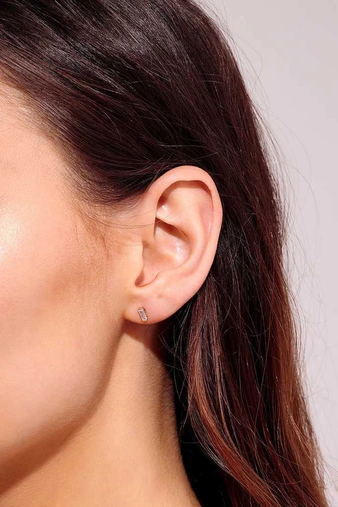 Athra Baguette Crystal Stud Earring 2 Athra Baguette Crystal Stud Earring