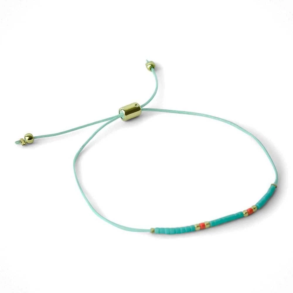 MILK MONEY Accessories Kennedy Beaded Adjustable Bracelet 3 MILK MONEY Accessories Kennedy Beaded Adjustable Bracelet