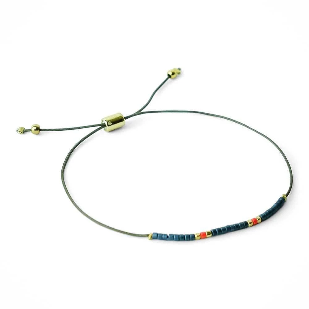 MILK MONEY Accessories Kennedy Beaded Adjustable Bracelet 4 MILK MONEY Accessories Kennedy Beaded Adjustable Bracelet