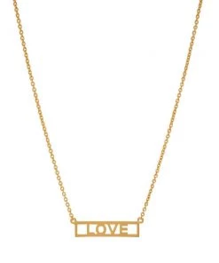 OMG Blings LOVE Plate Layering Necklace