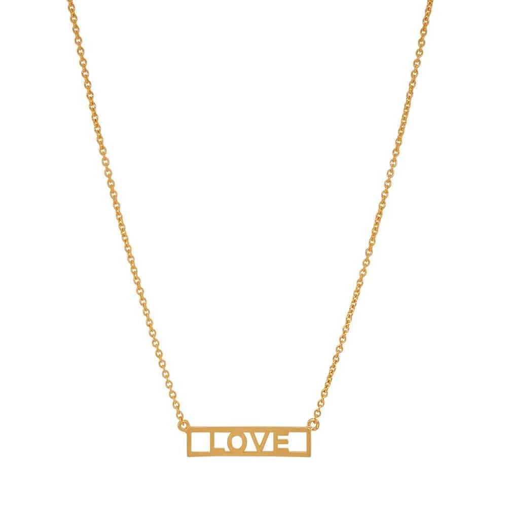 OMG Blings LOVE Plate Layering Necklace 1 OMG Blings LOVE Plate Layering Necklace
