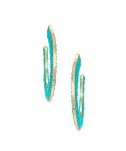 MILK MONEY Large Thread Wrapped Flat Hoops New Arrivals