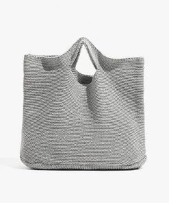 MILK MONEY - DropShip New Arrivals Large Woven Shopper Tote