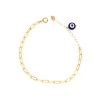 May Martin New Arrivals Link Chain Evil Eye & Coin Bracelet
