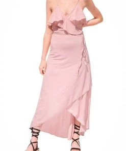 Promesa Clothing Ruffled Wrap Dress