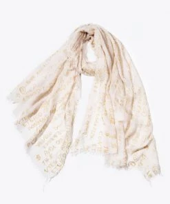 Look By M Doodle Print Scarf Accessories