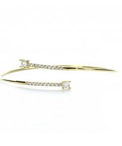 OMG Blings Accessories Pavé Layering Bracelet With Crystal Studs