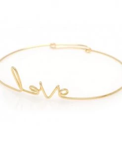 OMG Blings Love Script Layering Bracelet