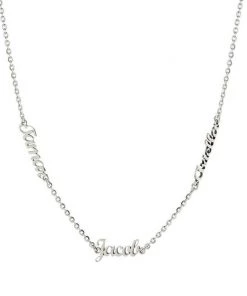 Athra Three Name Custom Nameplate Necklace Accessories