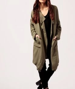 Hayden Army Green Duster Jacket New Arrivals