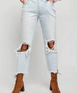 Free People Maggie Mid Rise Straight Jeans New Arrivals