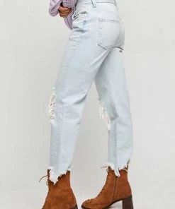 Free People Maggie Mid Rise Straight Jeans New Arrivals