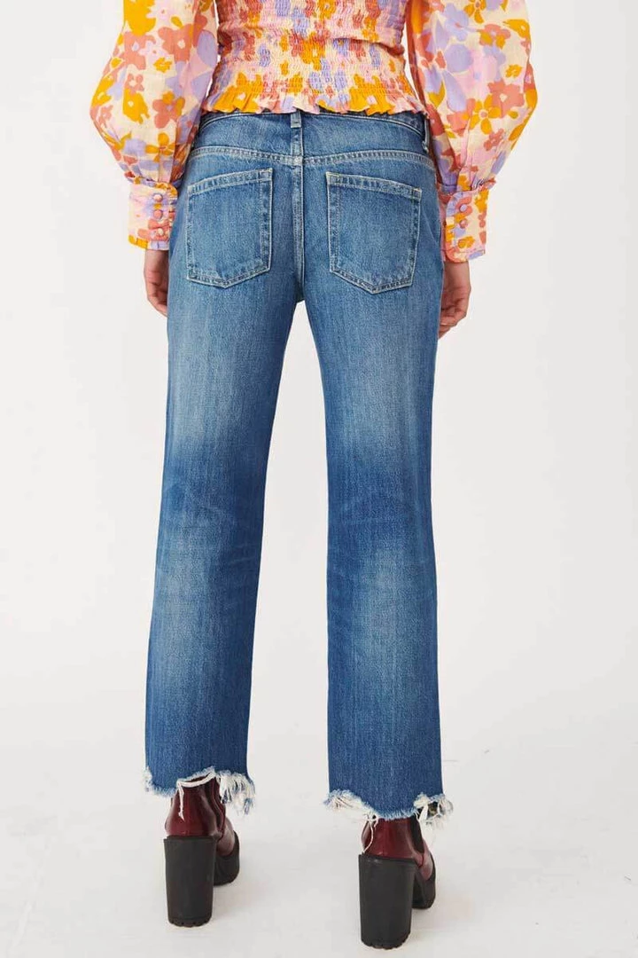 Free People Maggie Mid Rise Straight-Leg Jean 5 Free People Maggie Mid Rise Straight-Leg Jean