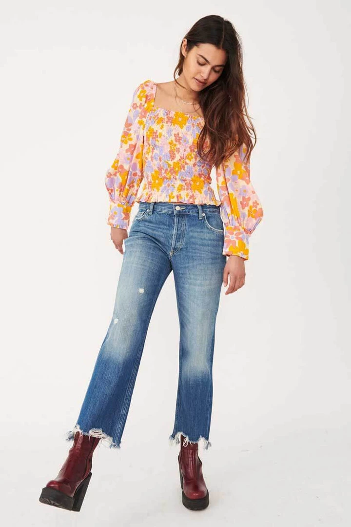 Free People Maggie Mid Rise Straight-Leg Jean 2 Free People Maggie Mid Rise Straight-Leg Jean