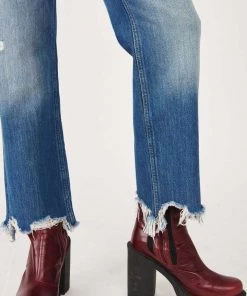 Free People Maggie Mid Rise Straight-Leg Jean 7 Free People Maggie Mid Rise Straight-Leg Jean
