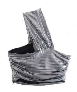 MILK MONEY - DropShip Metallic Single Shoulder Top New Arrivals 7 MILK MONEY - DropShip Metallic Single Shoulder Top New Arrivals