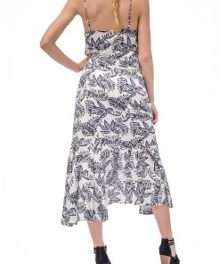 Hyfve Hayley Leaf Print Dress