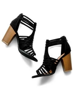 East Lion Corp. Strappy Open Toe Bootie