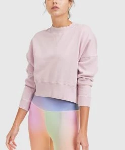 Mono B Mineral-Washed Fleece Cropped Pullover 7 Mono B Mineral-Washed Fleece Cropped Pullover