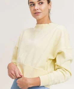 Mono B Mineral-Washed Fleece Cropped Pullover 8 Mono B Mineral-Washed Fleece Cropped Pullover