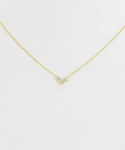 OMG Blings Mini Pavé Heart Charm Necklace New Arrivals