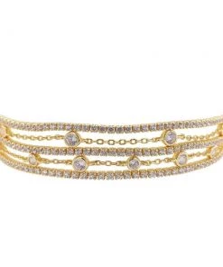 Athra Multi Chain Tennis Bracelet Accessories