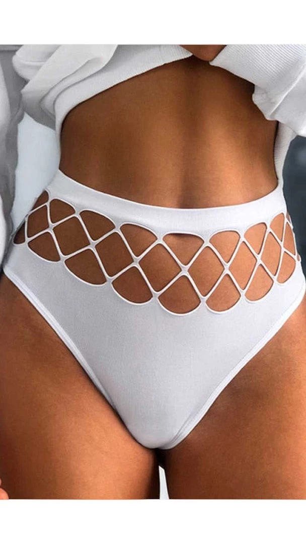 MILK MONEY - DropShip Netted Seamless High Cut G-String Thong 3 MILK MONEY - DropShip Netted Seamless High Cut G-String Thong