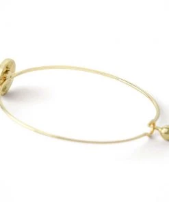 MILK MONEY Nora Circle Stone Inlay Bracelet Accessories