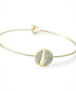 MILK MONEY Nora Circle Stone Inlay Bracelet Accessories