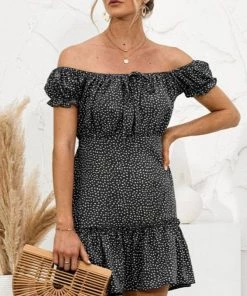 Anna Kaci New Arrivals Off The Shoulder Ruffle Dress