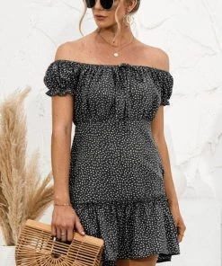 Anna Kaci New Arrivals Off The Shoulder Ruffle Dress