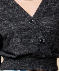 Hyfve Overlapping Button Hacci Top New Arrivals